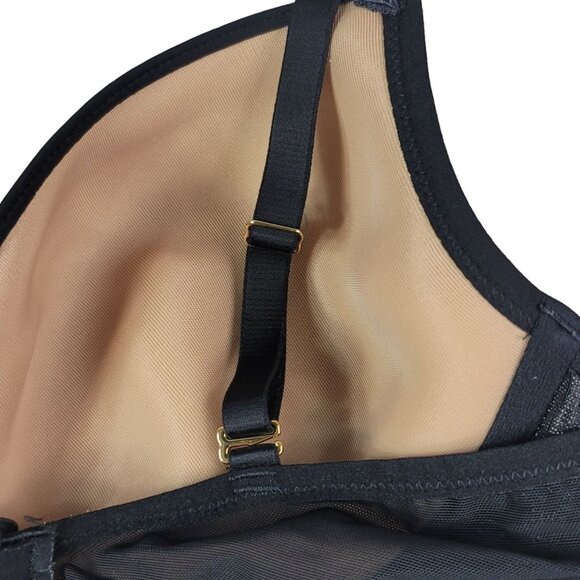 Soma Underwire Bra Black 38C Lace Light Pad Mesh Lightest Lift Perfect Coverage - Picture 6 of 10
